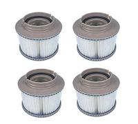 Mscomft MSPA Cartouches de Rechange de Filtre pour Tous Les modèles Spas Swimming Piscine,Cartouches filtrantes avec Filet pour MSpa Les spas Bubble Spa (4 pièces)