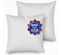 MSD Coussin hypoallergénique Stuffer Euro 30 x 30 76,2 cm - Lot de 2 - Blanc uni