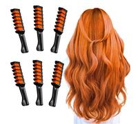 MSDADA Lot de 6 craies pour cheveux pour filles - Lot de 6 élastiques à cheveux pour enfants - Maquillage de carnaval - Craie pour cheveux lavable - Surprise de Saint-Valentin - Pour têtes créatives