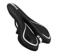 MSDADA Selle de vélo en gel - Selle de VTT - Étanche et confortable - Ergonomique - Pour BMX/vélo de route/VTT/dirt bike/vélo de ville/vélo de spinning (gris)