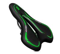MSDADA Selle de Vélo, Selle Gel Ultra Confortable Ergonomique Imperméable Respirante Absorbant Les Chocs Creux Siège de Vélo pour Vélo VTT Vélo Route Vélo Ville Homme et Femme (Vert Foncé)