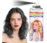 MSDADA Spray Noir pour Cheveux - Coloration Temporaire Lavable pour Racines Blanches, Discrète et Efficace - Pour Retouche Rapide, Entretien, Occasions Spéciales (120ml)