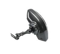 MSDDWL Garde-Boue Réglable en Fibre de Carbone Imité Alliage d’Aluminium pour Moto - Accessoires d’Extension Universels Roue Arrière (Black)