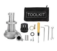 MSDFNSDOL 26mm 9 Teeth Aluminium Alloy Lawn Mower Water Pump Head, Replacement Accessories for, High Flow Water Inlet with Built in Wind Blade Turning Wheel,