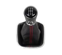 msdono pour VW pour Polo 6R 6C 2009 2010 2011 2012 2013 2014 2015 2016 2017 2018 5/6 Vitesses Levier De Vitesse Pommeau De Levier De Vitesse Botte en Cuir Pièces Automobiles (Couleur : 5 Speed 2)