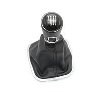 msdono pour VW pour Polo 6R 6C 2009 2010 2011 2012 2013 2014 2015 2016 2017 2018 5/6 Vitesses Levier De Vitesse Pommeau De Levier De Vitesse Botte en Cuir Pièces Automobiles (Couleur : 6 Speed)