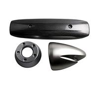 msdono pour Yamaha pour T-Max 500 pour TMAX 500 2001 2002 2003 2004 2005 Moto Tuyau D'échappement Protecteur Thermique Garde Silencieux Couverture (Couleur : BlackOne)