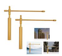 MSEKKO Outils de Divination en cuivre à Rotation Flexible de tiges de radiesthésie, tiges portatives rétractables pour la Divination de l'eau