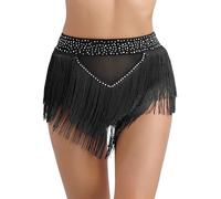 MSemis Jupes de Rave Ceinture Danse Orientale Hanches écharpes Paillettes pour Belly Latine Danse du Ventre pour Femme