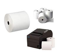 MSF Rouleaux de papier thermique 80 x 80 mm x 12,7 mm pour terminaux EPOS Epson, Star, Samsung, Bixolon, POS Terminals Pack OF1 seulement, blanc