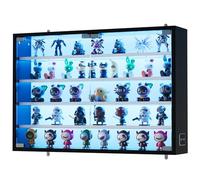 MSFE Vitrine en Verre Murale avec LED, Vitrine pour Collection avec Capteur Intelligent, Vitrines en Verre Murale pour Vollection, Multifonction, Armoire de Salon,Capacité de Charge par Couche:5 kg