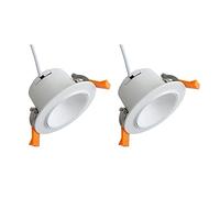 MSGIRVLZL 5W Plafond Spot Lights Intérieure Led Éclairage Encastré, Lampe À Taches Accentuée En Alumidownlight Indoor, 2Pcs Flush Mount Spotlights Directionnels For L'Îlot de Cuisine Du Couloir de La/