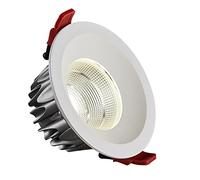 MSGIRVLZL Angle de Faisceau de 60 °Éblouissement Downlight Cri90 Ip20 Home Intérieur Plafonnier Encastré 75Lm / W Blanc Rond Supermarché Éclairage Commercial Spot Led Encastrable Haute/5000K_30W