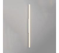 MSGIRVLZL Applique Murale Linéaire À Led Pour Salle Den - Bande Minimaliste En Alumi- Longue Applique Murale Noire de Ferme Du Milieu Du Siècle - Lampe Murale Industrielle Pour Salon, Chambre À/Blanc/