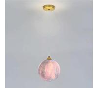 MSGIRVLZL Colplanet Suspension, Lampe Suspendue Sphérique En Acrylique, Luminaires G9, Lampes À Suspension de Chevet Pour Chambre D'Enfant, Lustre Simple Et Moderne Pour Chambre À Coucher, Couloir/15C