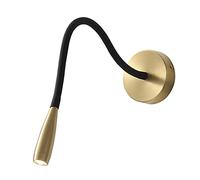 MSGIRVLZL Lampe de Lecture de Chevet, Applique Murale À Tuyau Réglable À 360 °, Appliques Murales Led Modernes, Appliques Murales En Laiton, Mini Appliques Murales D'Éclairage Décoratif de Chambre À C