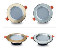 MSGIRVLZL Lampe D'Économie D'Énergie Européenne Des Projecteurs Led Downlight 3W Rond Lampe Encastrée de La Lampe de Chambre À Coucher Épi Éclairage À Spot Ménage Et Boutique Commerciale Spotlights Ul