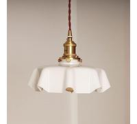 MSGIRVLZL Lampe Suspendue Moderne En Verre Vert Avec Interrupteur, Lampe Suspendue Au Plafond À Fleurs Françaises, Luminaire Vintage Du Milieu Du Siècle, Lustre En Laiton Antique Pour Chambre À Couche
