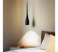 MSGIRVLZL Lampes Suspendues Longues Pour Barre Mini Tube Plafonnier Vintage Noir Moderne Blanc Lampe Suspendue Ferme Lustre Industriel Pour Salle À Manger Chambre Cuisine Îlot/K