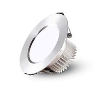 MSGIRVLZL Led Lignes de Pladier Rechédée 1 2W 15W Downlights Chauds Blanc 3000K Nickel Rond For Le Salon Chambre À Coucher Couler La Salle À Chasse D'Eau Led Éclairage de Spot Incrusté Des Projecteurs