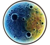 MSGIRVLZL Lumière de Lune Télécommandée Pour Mur Intérieur À Intensité Variable Led Applique Murale Bleu Grand Plafonnier Lampe Murale Moderne Du Milieu Du Siècle Pour Salon Chambre D'Enfant Décorer S