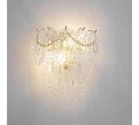 MSGIRVLZL Luminaires Muraux de Couloir Modernes Encastrés, Applique Murale En Verre Vintage D'Intérieur, Éclairage Mural de Cuisine Doré, Lampe Murale Nordique Pour Chambre À Coucher, Pour Chevet, Sal