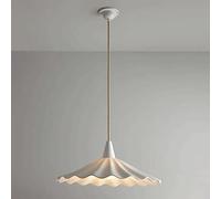 MSGIRVLZL Lustre Industriel Rétro En Céramique Blanche, Luminaires Suspendus Au Design de Feuille de Lotus, Luminaires E27, Lampes À Suspension Minimalistes Nordiques Pour Salle À Manger, Îlot de Cuis