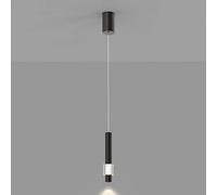MSGIRVLZL Petit Mini Lustre En Cristal Lampes Suspendues Island Bar 8W Dimmable Led Cône Long Tube Lampe Suspendue Noir Or Laiton Luminaire Pour Cuisine Salle À Manger Chambre Café Restaurant/K