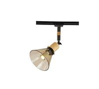MSGIRVLZL Plafonnier Led En Fer Forgé Simple Européen Et Américain 60W Plafonnier En Bois E27 / E 26 Spot En Verre Torsadé Salon Chambre Salle À Manger Magasin de Vêtements Lustre Lumière de Montage (