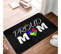 MSHEEFG Fière Autisme Maman Autiste Enfant Paillasson Antidérapant Tapis De Sol Coussin pour Cuisine Entrée Maison Balcon Repose-Pieds 40 * 60 CM
