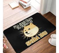 MSHEEFG Je suis Juste Ici pour Soulever Mon Paillasson Shiba Inu Antidérapant Super Absorbant Tapis De Sol De Salle De Bain Tapis D'entrée De Maison Tapis Tapis De Sol 40 * 60 CM