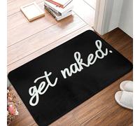 MSHEEFG Mettez-Vous Nu. Paillasson Antidérapant Tapis De Sol Anti-poussière pour Entrée De Cuisine Tapis De Coussin De Pied De Chambre À Coucher 40 * 60 CM