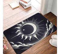 MSHEEFG Symboles Magiques du Soleil Et De La Lune Paillasson Antidérapant Tapis De Sol Coussin Tapis pour Cuisine Entrée Maison Salle De Bain Tapis De Pied 40 * 60 CM