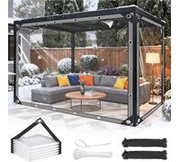 MSHGSKU Bâche en PVC imperméable et résistante aux déchirures, idéale pour Gazebo, Balcon, Serre, clapier, poulailler ou Usage extérieur.