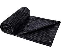 MSHGSKU Bâche imperméable et résistante 6 x 9 m, Noire et Durable, idéale pour terrasse, auvent, Tente, Bateau, Camping-Car et Piscine. Résistante à la poussière et à la Pluie, Elle est Parfaite pou