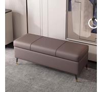 MSHGSKU Banc Ottoman de Rangement en Cuir - Banc à Chaussures d'entrée rembourré avec Pieds, Coffre de Rangement élégant pour Le Bout du lit, Le Salon et Le séjour