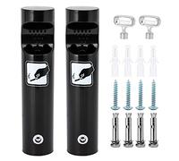 MSHGSKU Bande Lumineuse LED Murale sous étagère, Support pour Verres à vin et Bouteilles, Meuble de Rangement, étagères de Bar avec Support pour Verres à vin, étagère d'affichage pour Bois