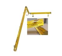 MSHGSKU Barre d'appui pour escalier en Acrylique Transparent, Support de Suspension en Acier Inoxydable épais, Taille Personnalisable de 1 à 33 Pieds pour Barres, lofts, maternelles, Garde
