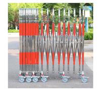 MSHGSKU Barrière de sécurité Extensible, Mobile et Portable, avec roulettes, pour Parking, école, Centre Commercial, Garage, clôture Flexible Anti-Foule (Couleur : Argent, Dimensions : 1,5