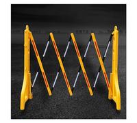 MSHGSKU Barrière Mobile Extensible de 8,2 Pieds de Largeur, barrière de sécurité rétractable Portable remplie d'eau, clôture temporaire en Plastique pour allée, Circulation, école, Terres