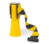 MSHGSKU Cône de signalisation télescopique Isolant - Ruban de signalisation rétractable de 5 m pour la sécurité des véhicules d'urgence et l'avertissement des Dangers - Tige de Connexion d