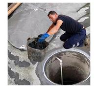 MSHGSKU Couvercle de Regard de Drainage extérieur Robuste en Acier Inoxydable, Couvercle Rond de 520 mm, accès d'inspection encastré Invisible pour système de Drainage des eaux