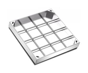 MSHGSKU Couvercle de Regard de Fosse septique encastré et dissimulé, en Acier Inoxydable 304, de Forme carrée ou rectangulaire, Design intégré, Aspect Sobre, Profondeur 8 cm, Dimensions 60 x 60 cm (