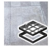 MSHGSKU Couvercle de Regard encastré carré - Couvercle de Regard Invisible en Acier Inoxydable pour allées, Jardins et Zones à Fort Passage (43 x 43 cm) - Solution d'aménagement paysager