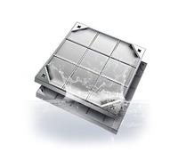 MSHGSKU Couvercle et Cadre de Regard Invisible en Acier Inoxydable Robuste pour Fosse septique, idéal pour Cour et allée. Entretien Facile. Utilisation intérieure/extérieure (8 cm x 50 x 50 cm / 19,