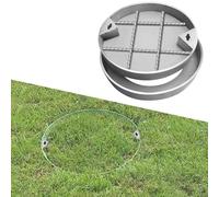 MSHGSKU Couvercle et Cadre de Regard Rond en Acier Inoxydable 700 mm, Design Invisible pour Le Traitement des eaux usées, Solution au Sol pour l'aménagement paysager et Les espaces Verts.