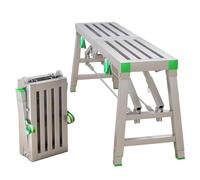 MSHGSKU Échafaudage Pliable Portable en Acier, Plateforme de Travail, échafaudage de soudage, échelle Tour pour Le Lavage de véhicules, Le Nettoyage de fenêtres, la décoration (B, 200 x 30