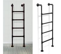 MSHGSKU Échelle de Grenier Murale Noire pour lit superposé, échelle de Secours en métal et Fer, escabeau Universel pour Camping-Car, Peu encombrant, pour dortoir, bibliothèque, entrepôt, t