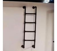 MSHGSKU Échelle Murale en métal Robuste pour évacuation du Grenier et du sous-Sol - Capacité de 140 kg Sortie de Secours Longueurs réglables de 1,22 m à 2,44 m Sûr et Durable.