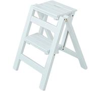 MSHGSKU Échelle Pliante antidérapante en Bois à 2 marches - Tabouret Compact et Portable, Repose-Pieds de sécurité Multifonctionnel pour la Maison, Les escaliers et Les Petits espaces